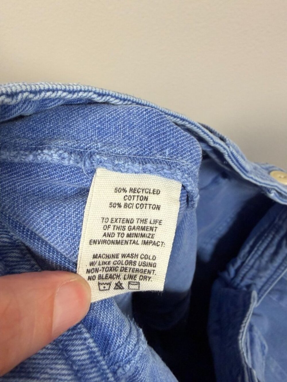 Alex Mill Painter Jeans Mens Size 33 Utility Carpenter Light Denim Wash Blue - Picture 10 of 11